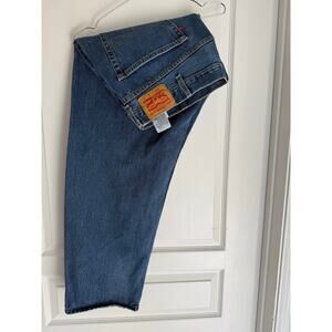 Men's Levis 550 Relaxed Fit 46X30 Light Wash Blue Jeans Roomy Loose Dad Jean OBO